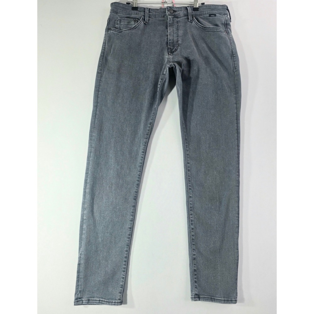 Mavi James Skinny Jeans Mens 35x32 Grey Stretch Denim Slim Fit Pants